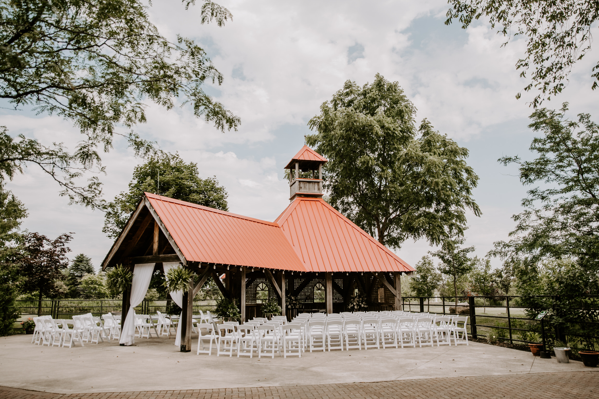 Belcroft Estates Wedding - gazebo ceremony