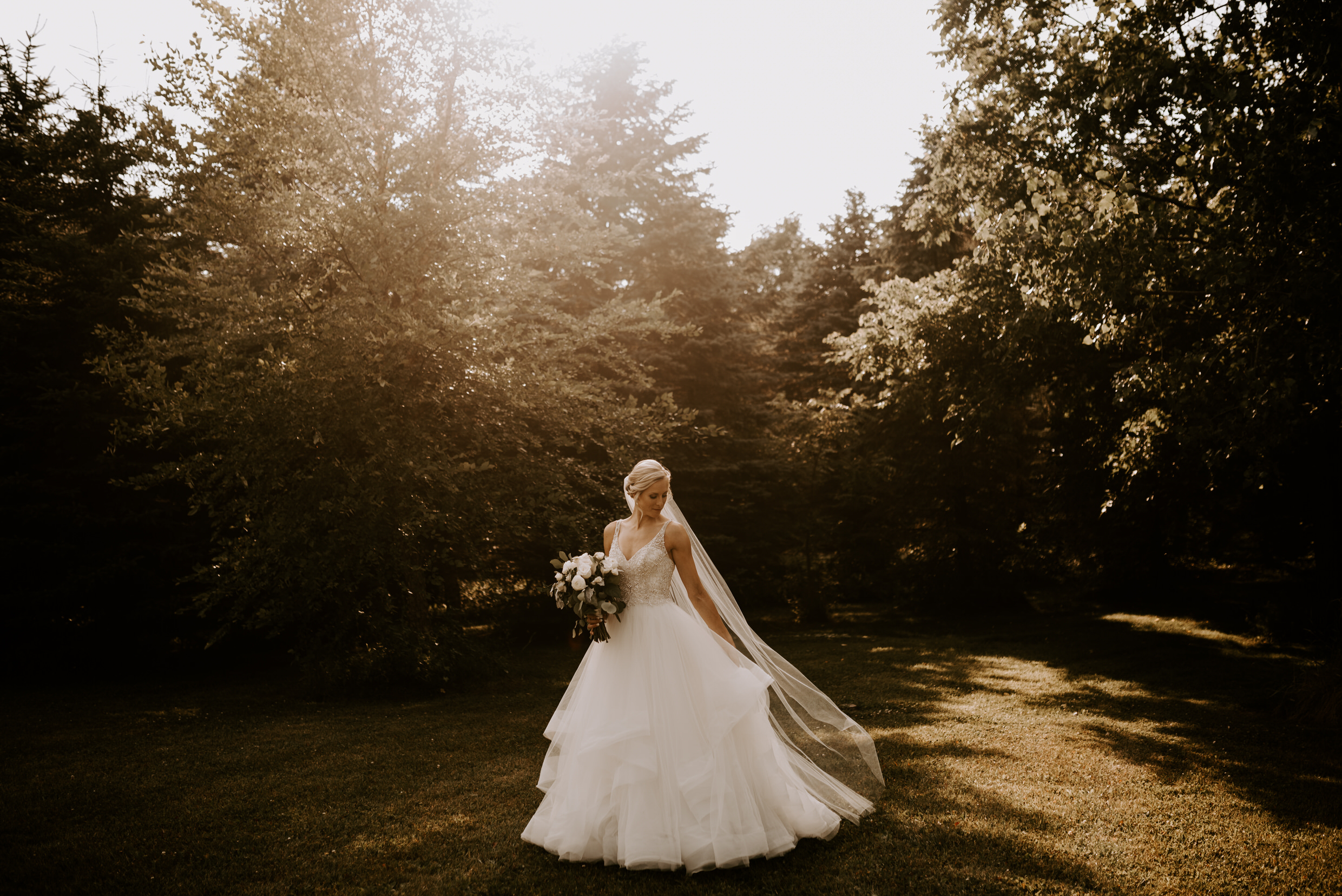 Belcroft Estates Wedding - portrait of the bride