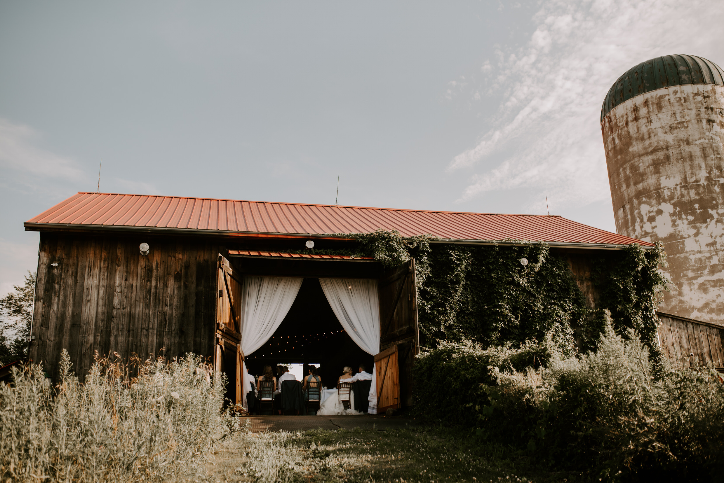 Belcroft Estates Wedding - reception in the barn