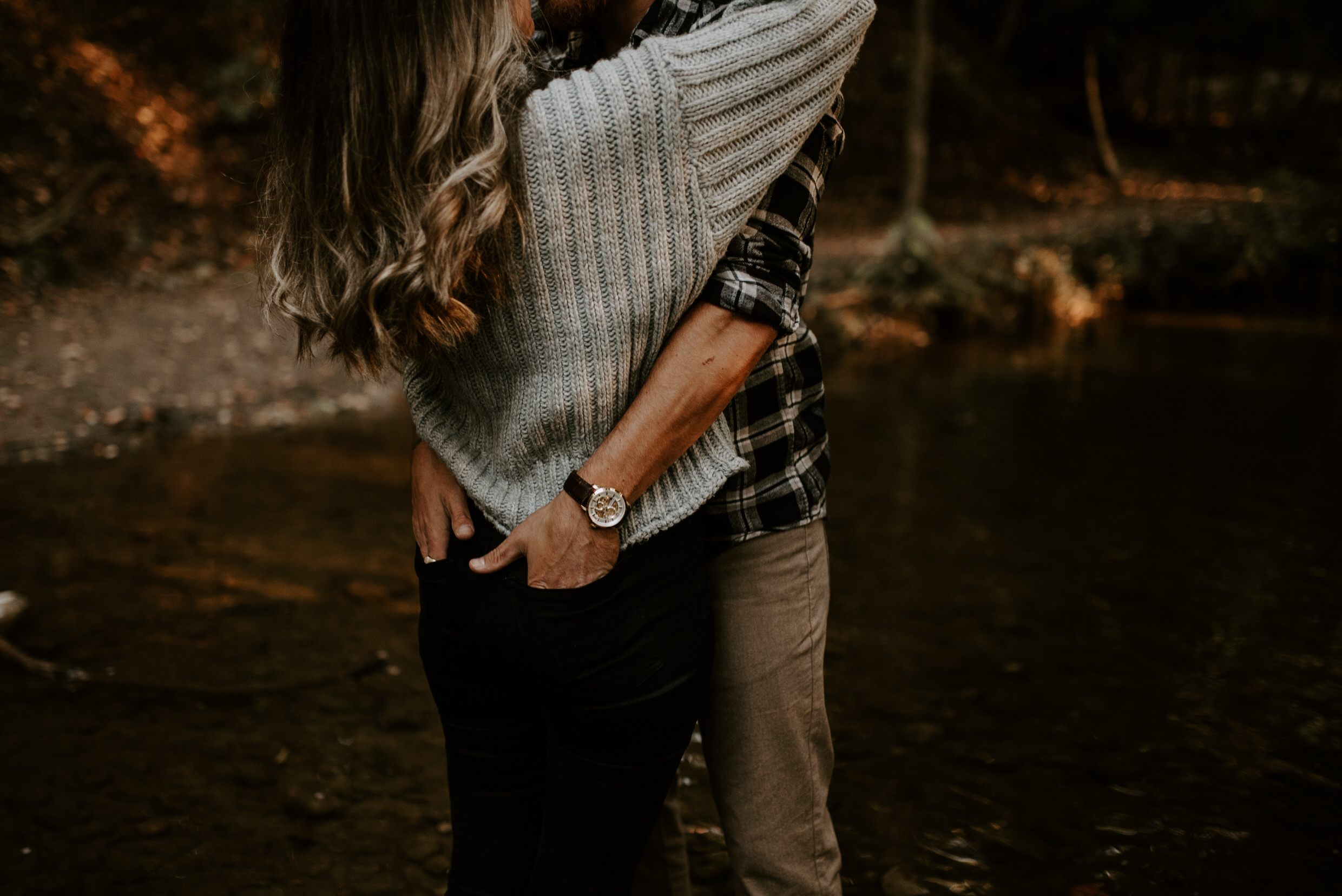 Muskoka Engagement Session - his hands in her pockets